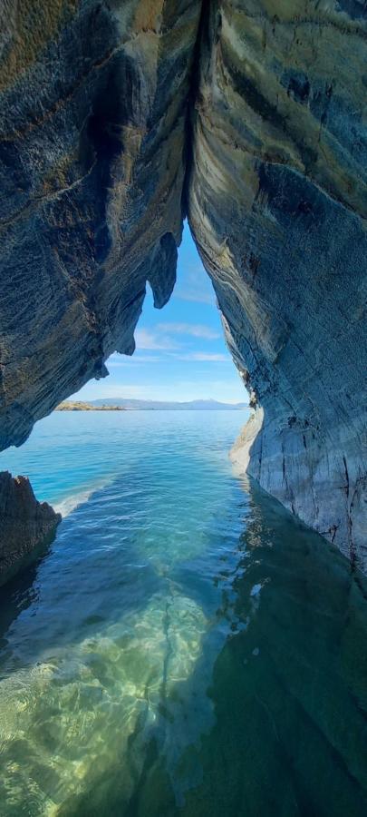 Cabana Cavernas Austral Puerto Sanchez Villa Exteriör bild